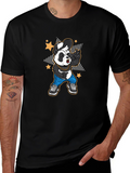 Cool Panda Graphic Tee - Black