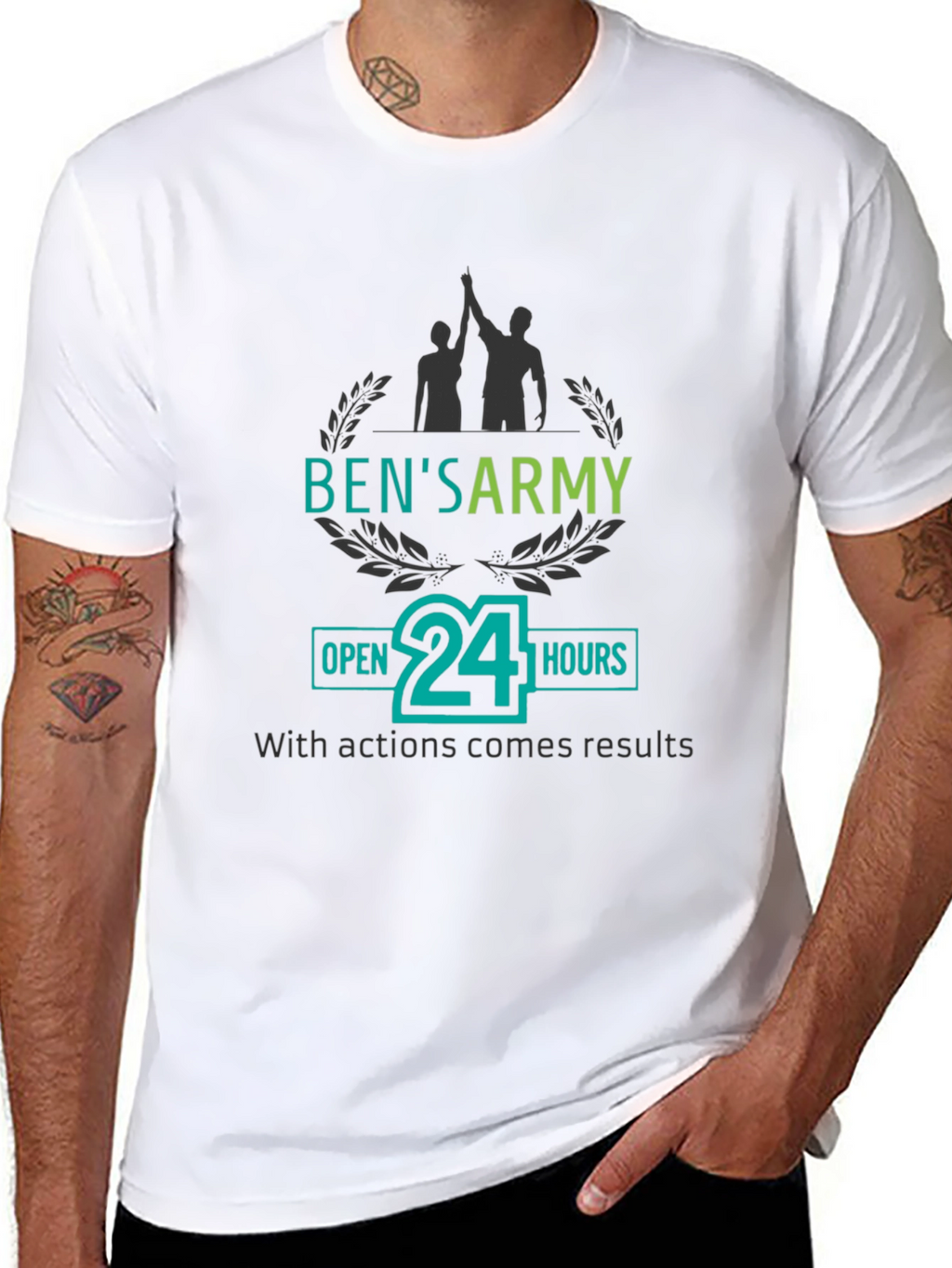Bens Army 24 Hours Black T-Shirt