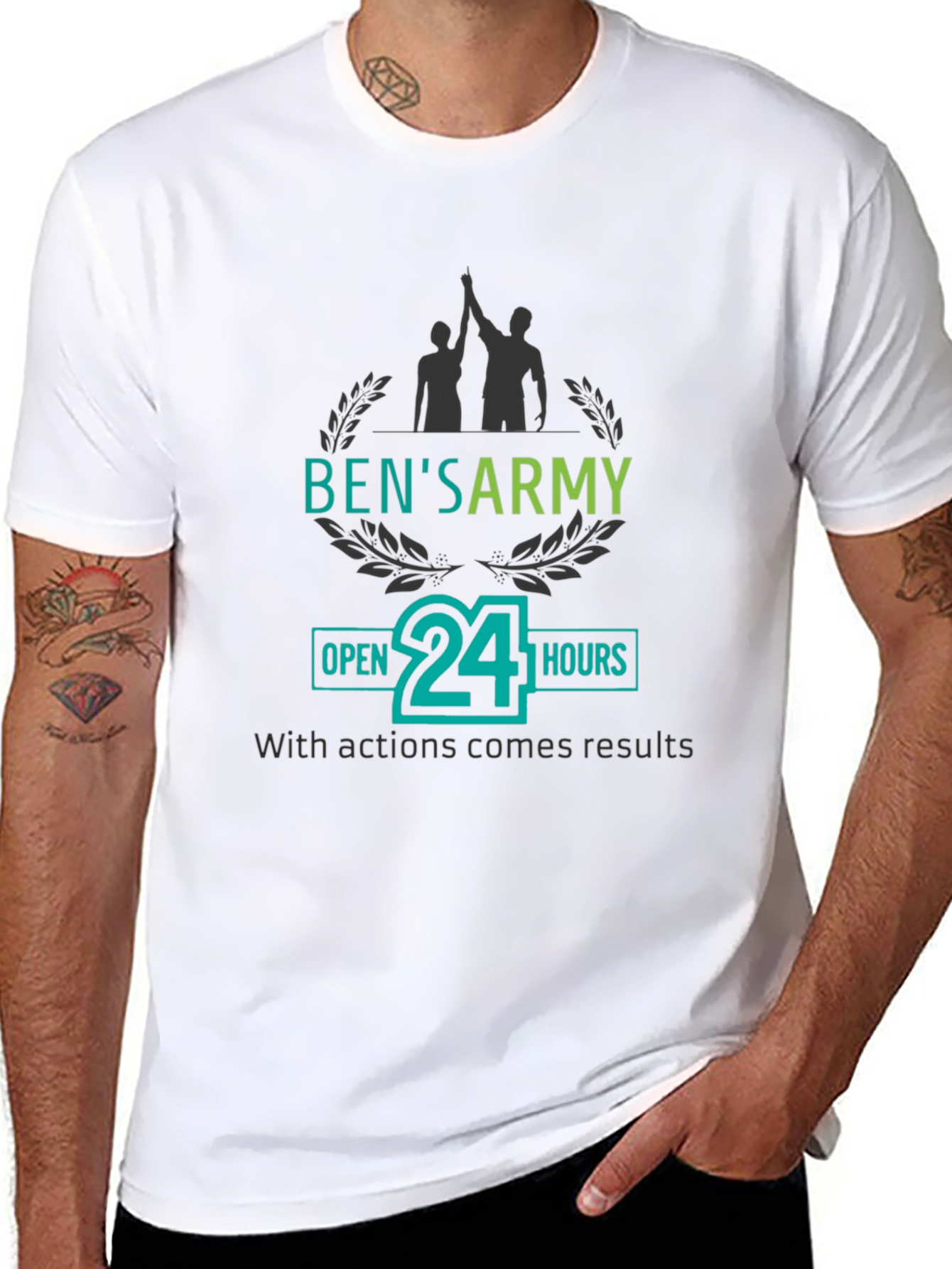 Bens Army 24 Hours Black T-Shirt