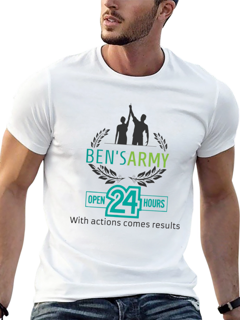 Bens Army 24 Hours Black T-Shirt
