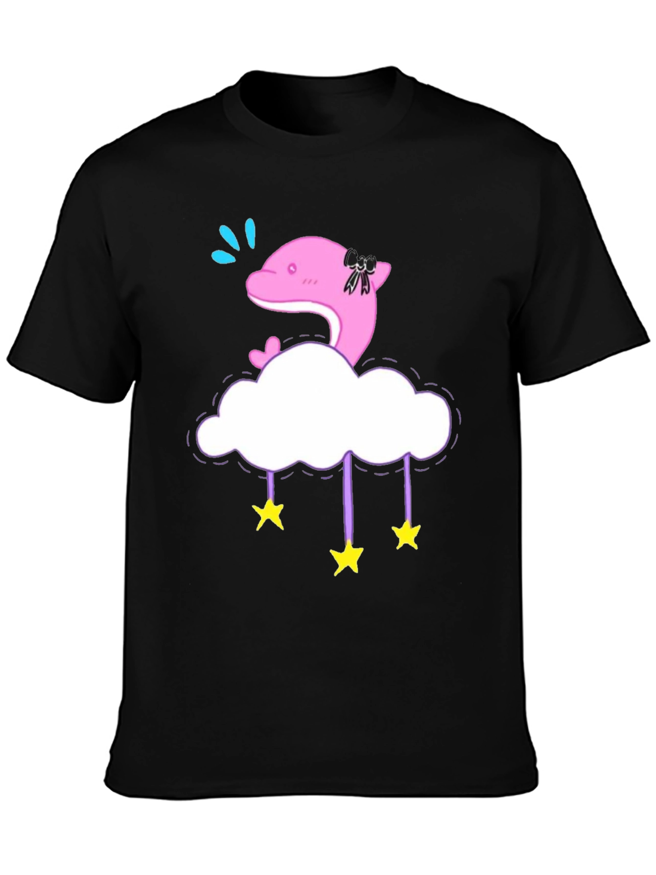 Cute Dolphin Cloud Star T-Shirt