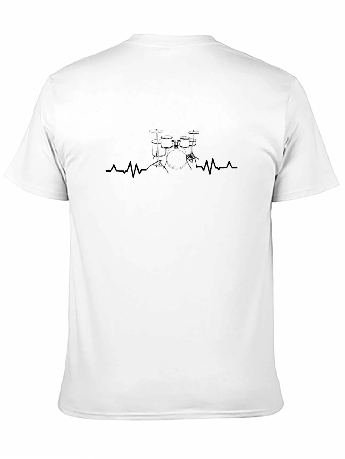 Drum Beat Heartbeat Black T-Shirt