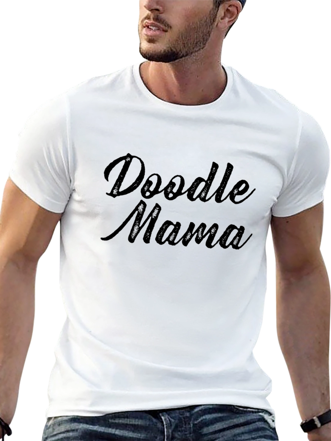 Doodle Mama Black Graphic T-Shirt