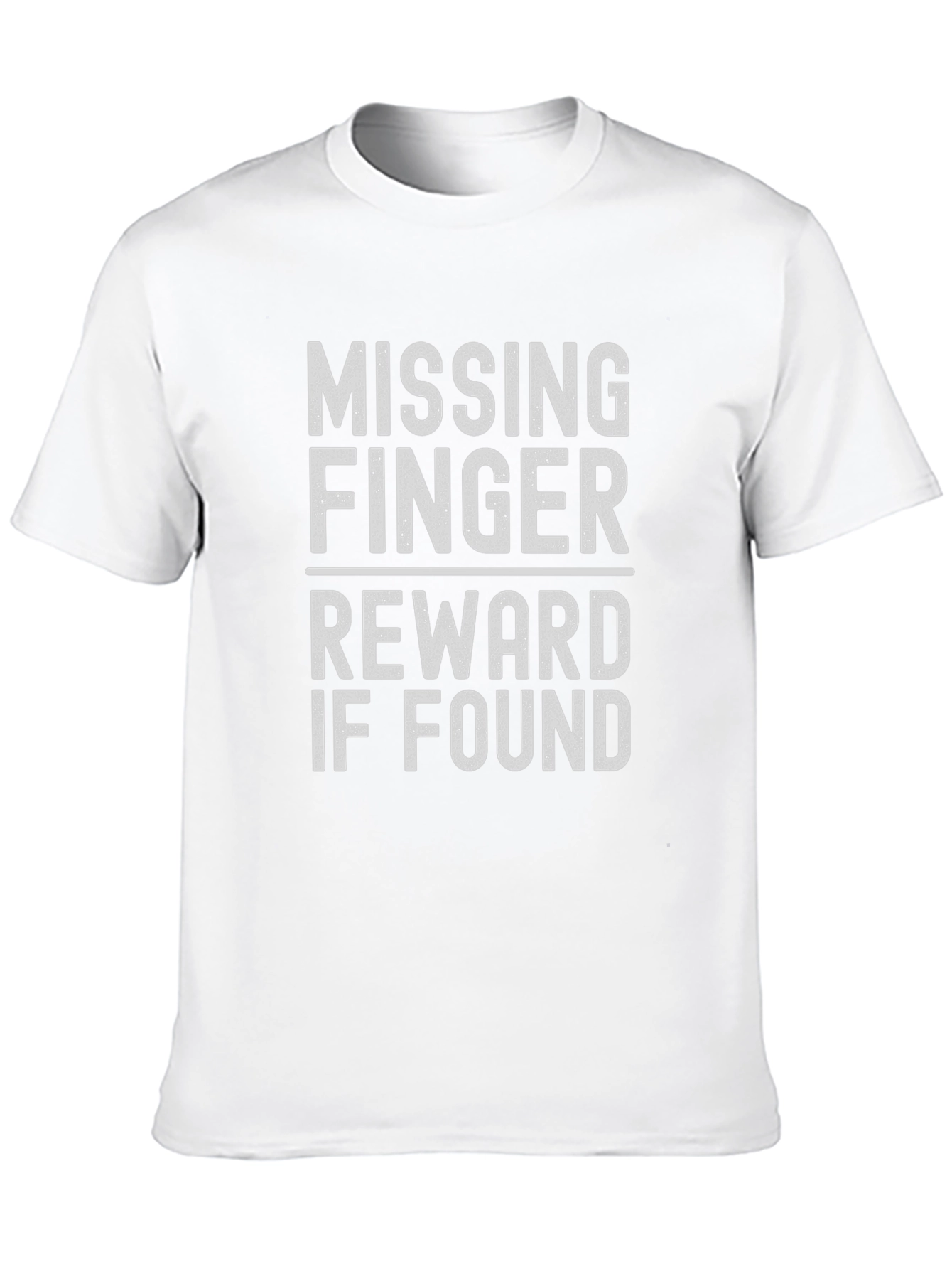 Missing Finger Reward T-Shirt - Funny Novelty Tee