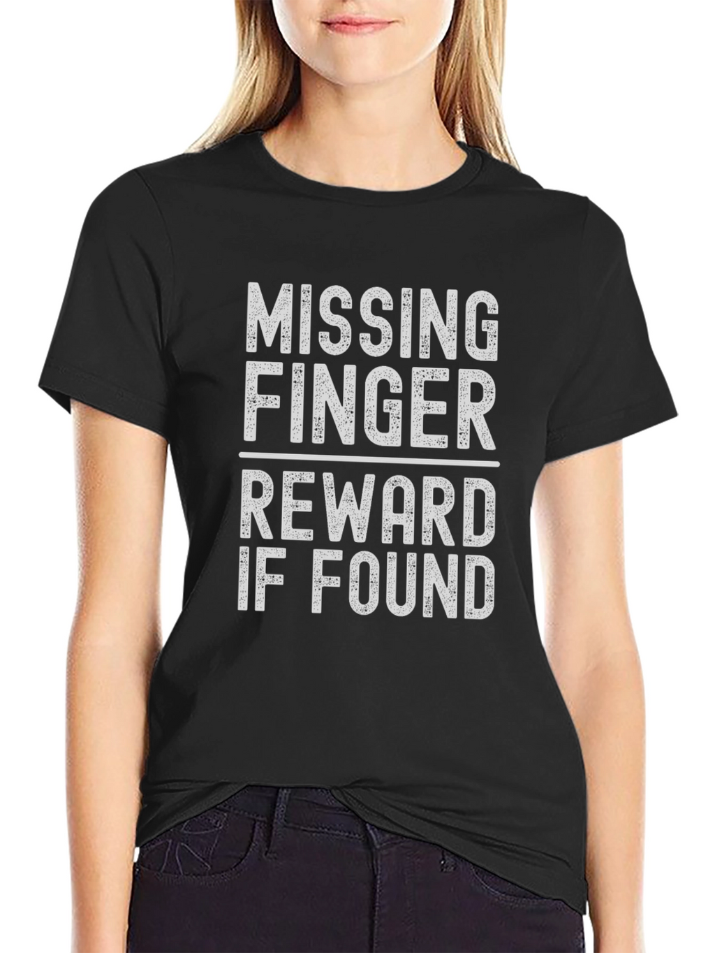 Missing Finger Reward T-Shirt - Funny Novelty Tee