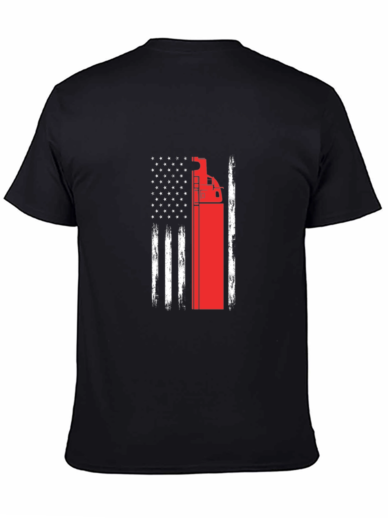Firetruck American Flag T-Shirt