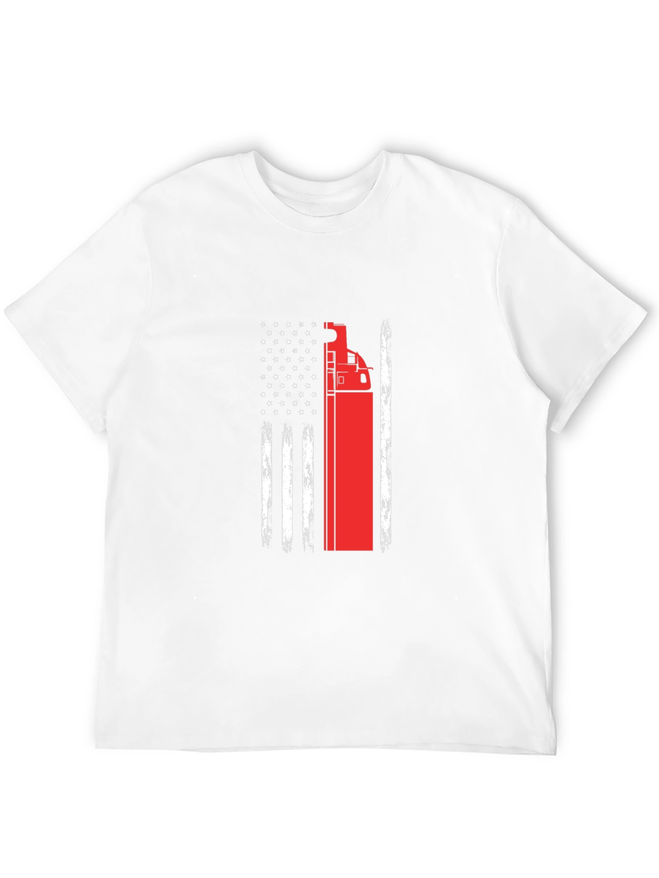 Firetruck American Flag T-Shirt