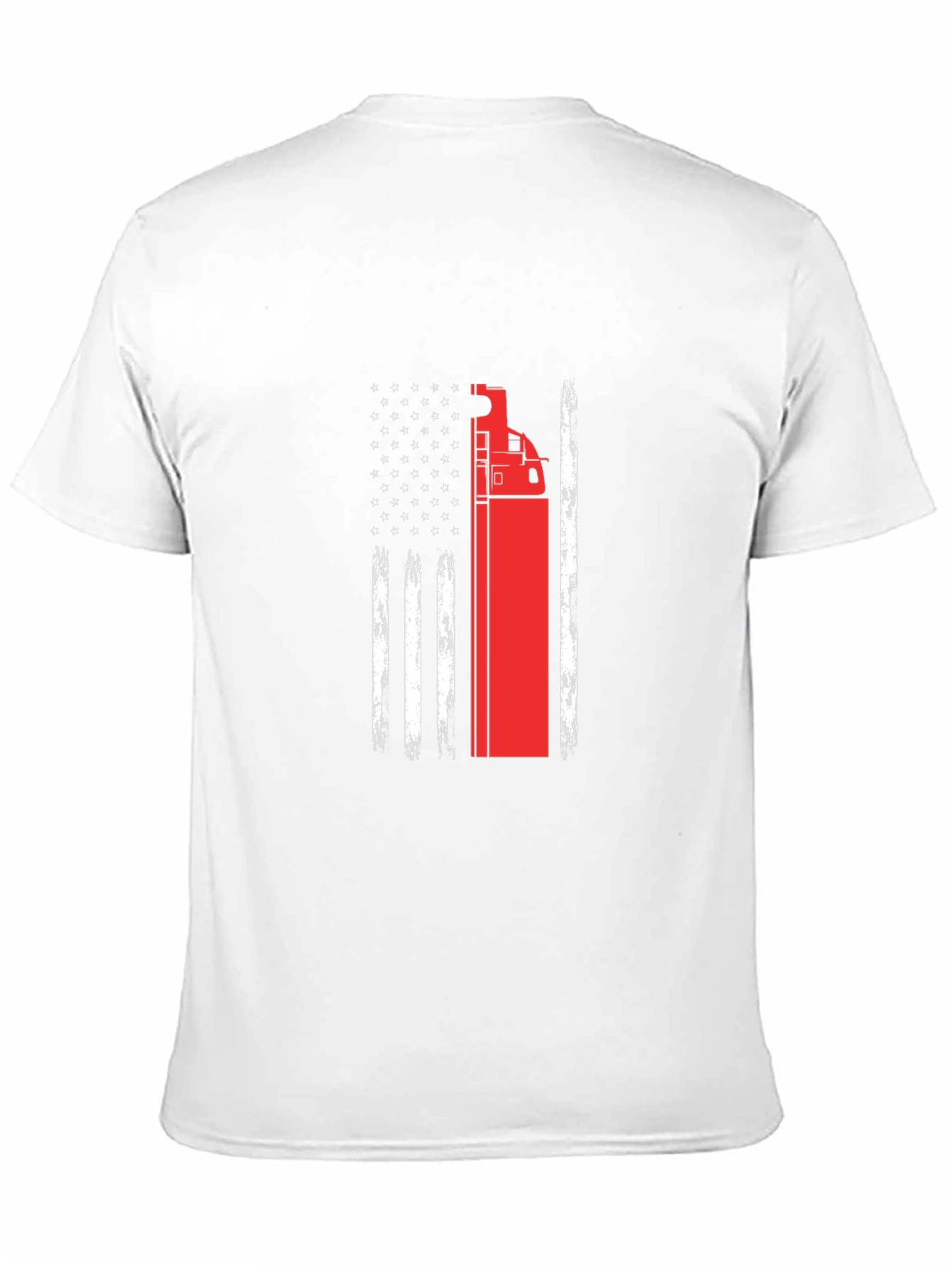 Firetruck American Flag T-Shirt