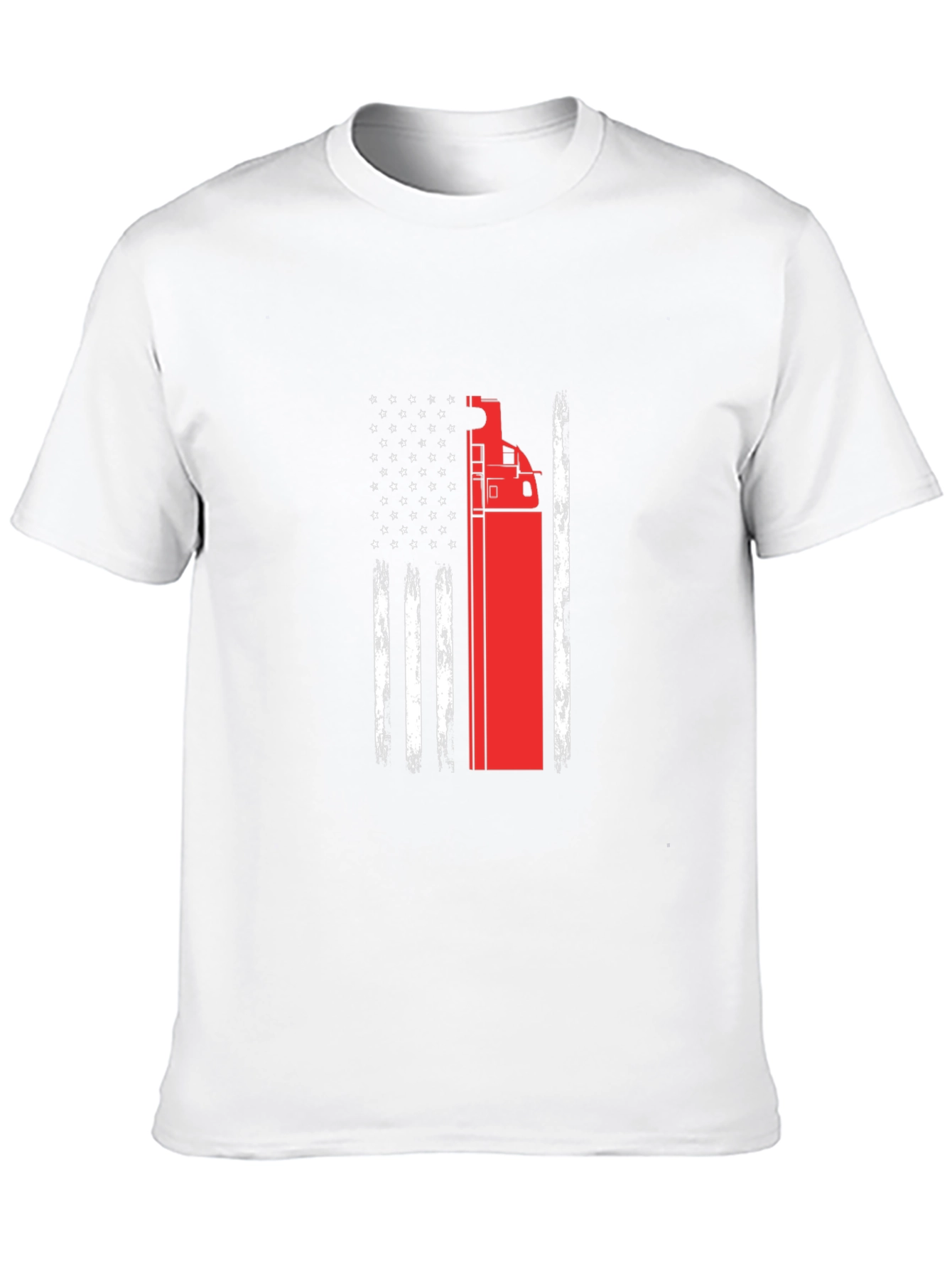 Firetruck American Flag T-Shirt