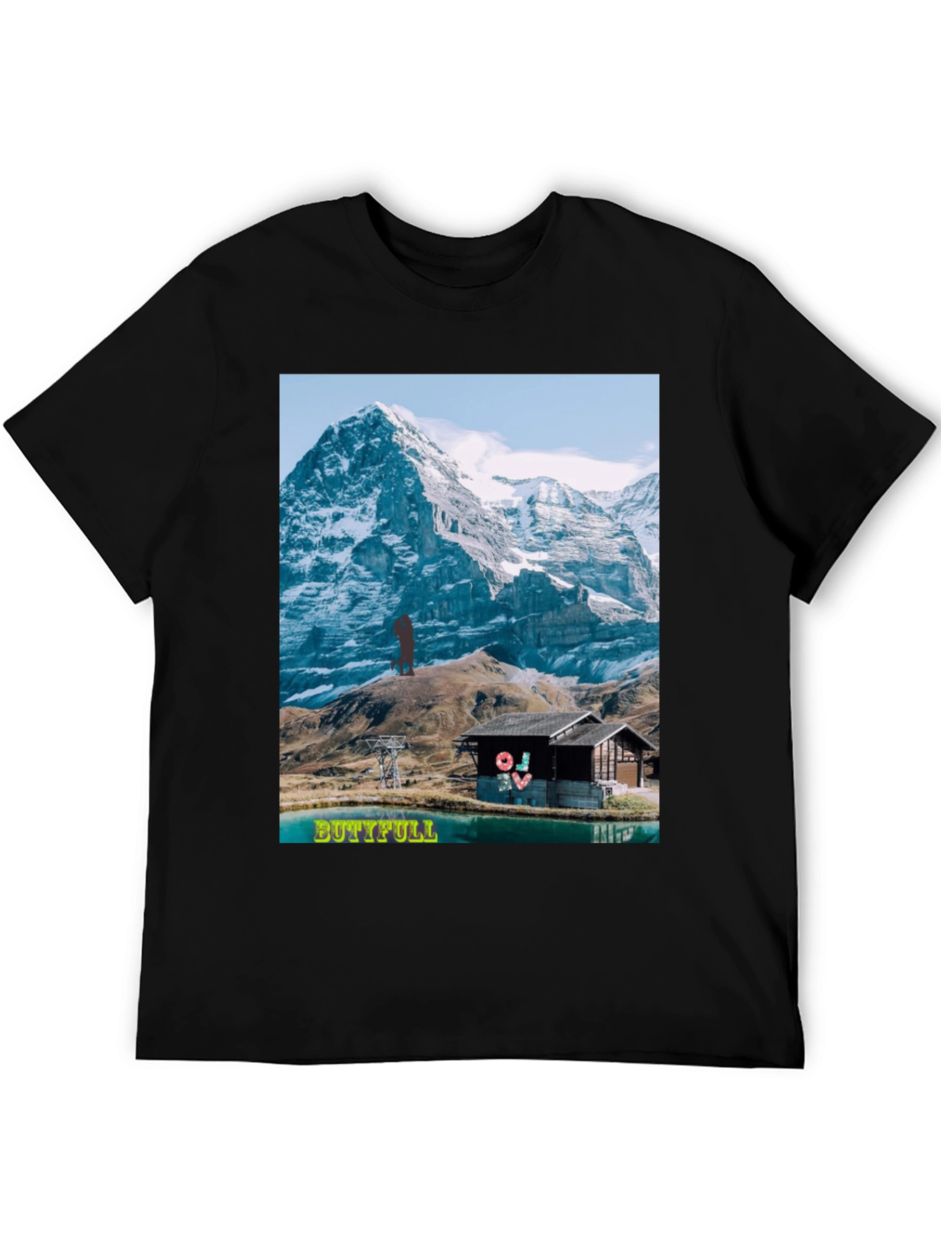 Mountain View Graphic Tee - BUTTIFULL Novelty Shirt