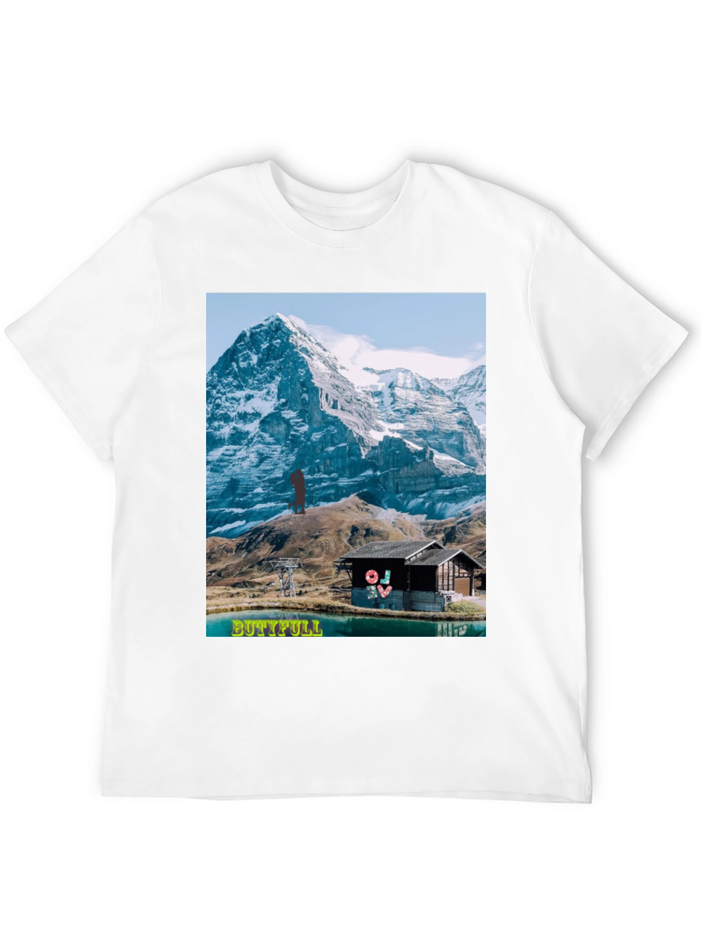 Mountain View Graphic Tee - BUTTIFULL Novelty Shirt