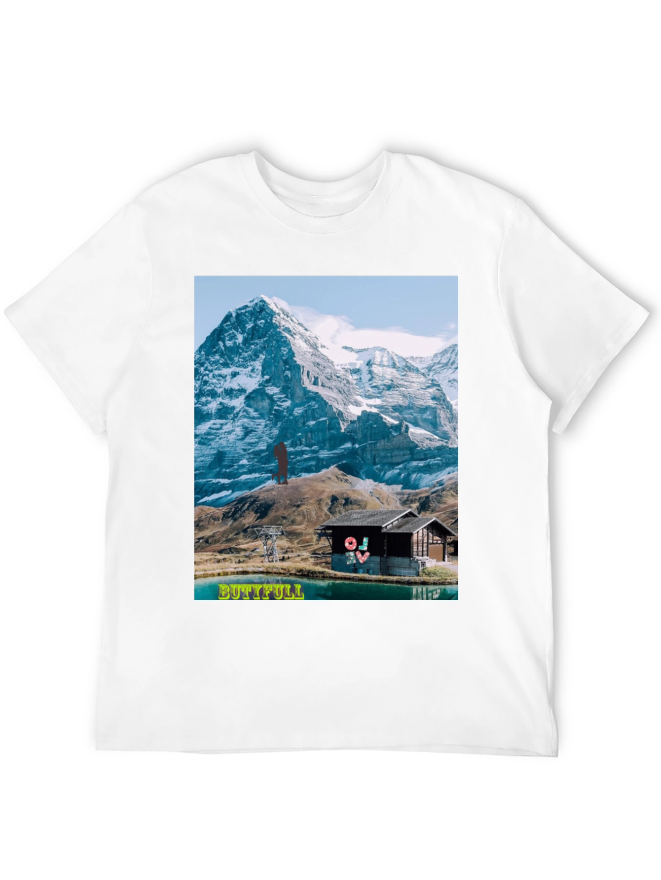 Mountain View Graphic Tee - BUTTIFULL Novelty Shirt