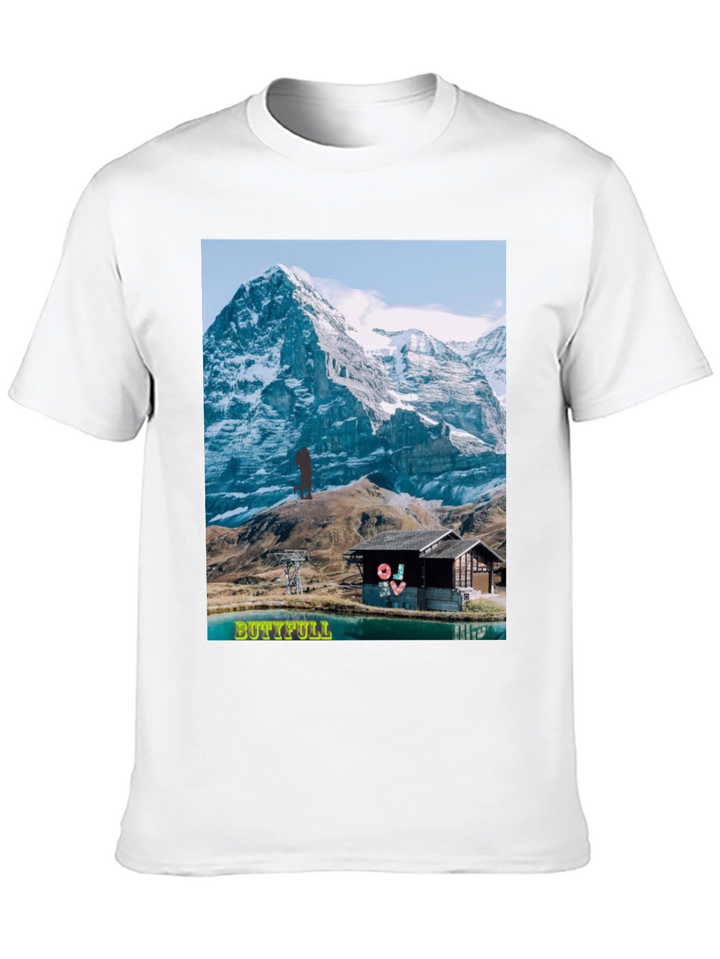 Mountain View Graphic Tee - BUTTIFULL Novelty Shirt