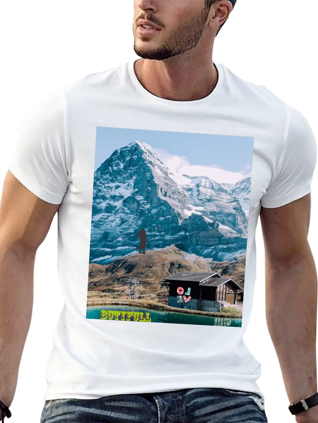 Mountain View Graphic Tee - BUTTIFULL Novelty Shirt