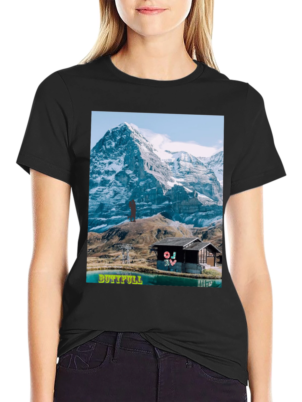 Mountain View Graphic Tee - BUTTIFULL Novelty Shirt