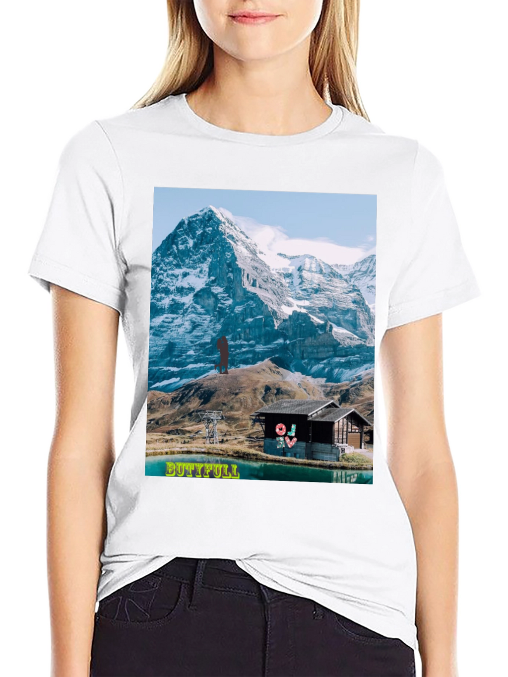 Mountain View Graphic Tee - BUTTIFULL Novelty Shirt