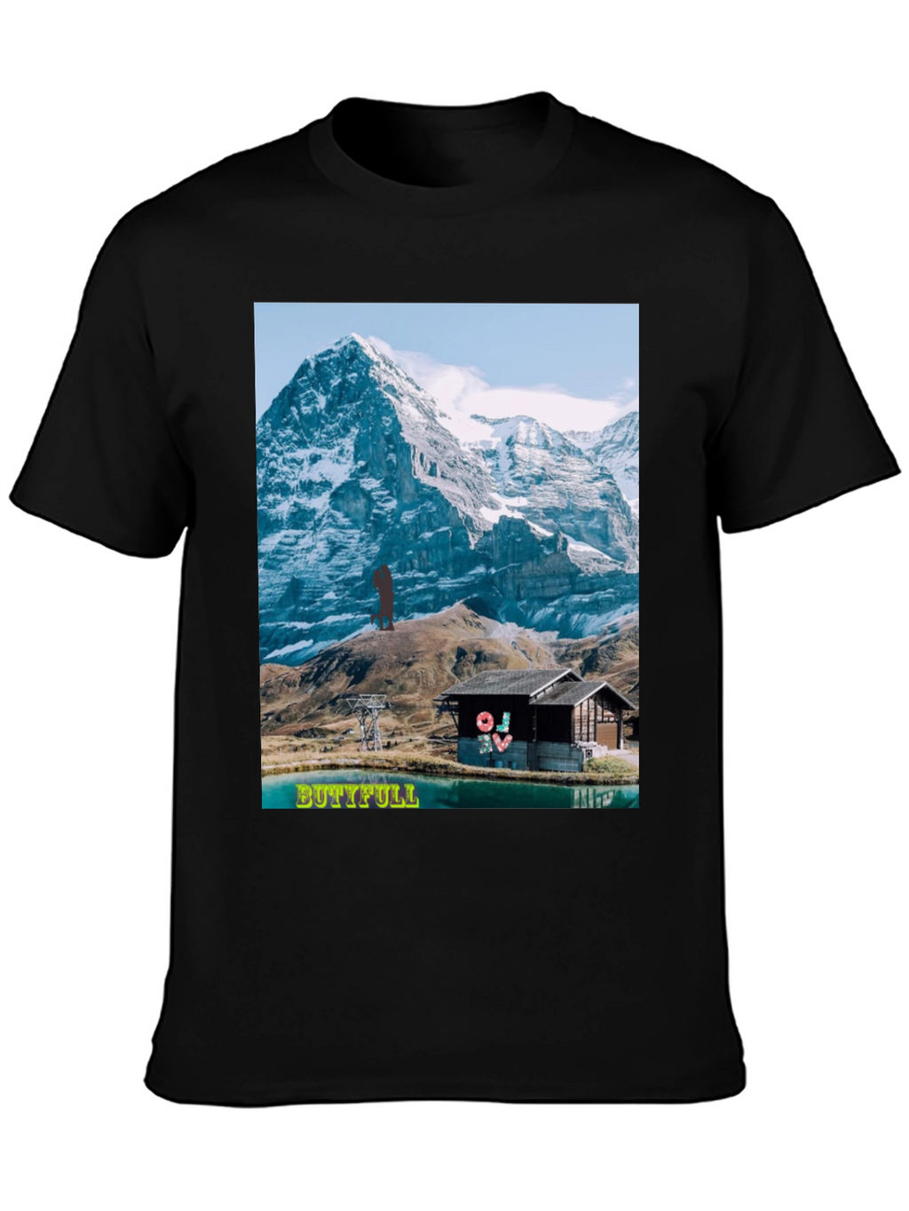 Mountain View Graphic Tee - BUTTIFULL Novelty Shirt