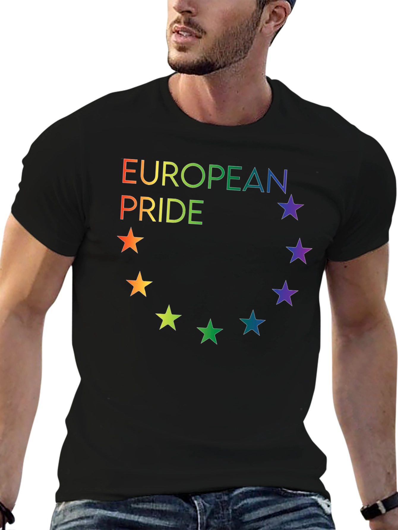 European Pride Rainbow Star T-Shirt