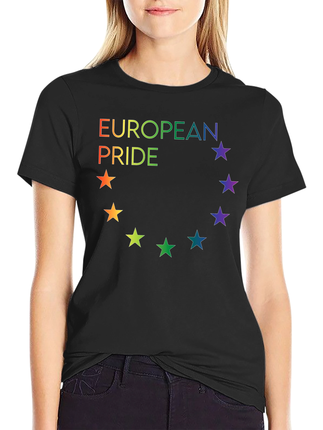 European Pride Rainbow Star T-Shirt