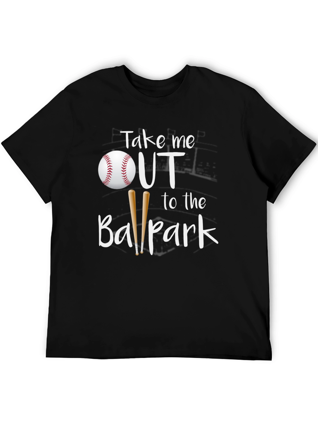 Baseball Fan T-Shirt - Take Me Out to the Ballpark