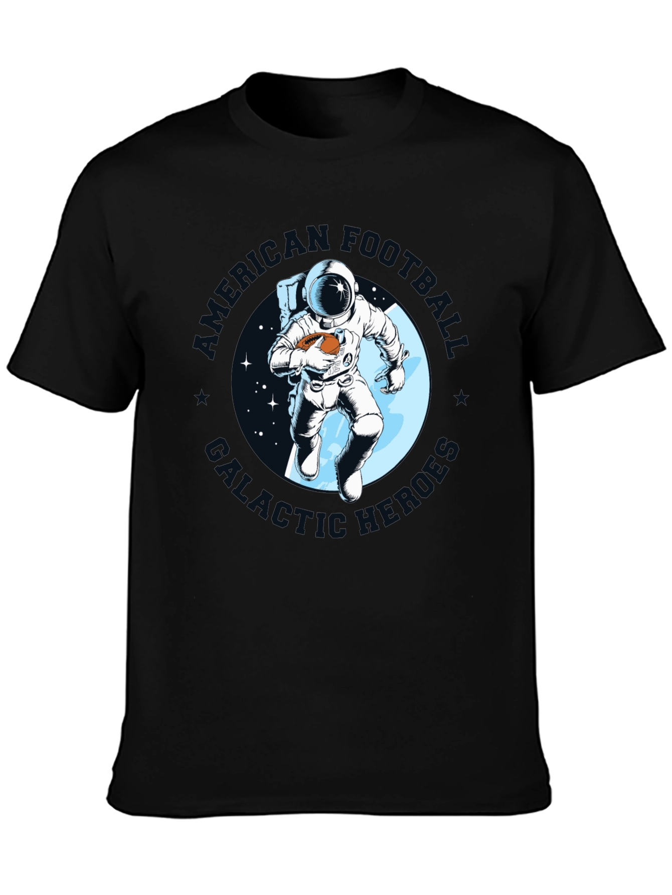 Astronaut Football T-Shirt - Galactic Gridiron