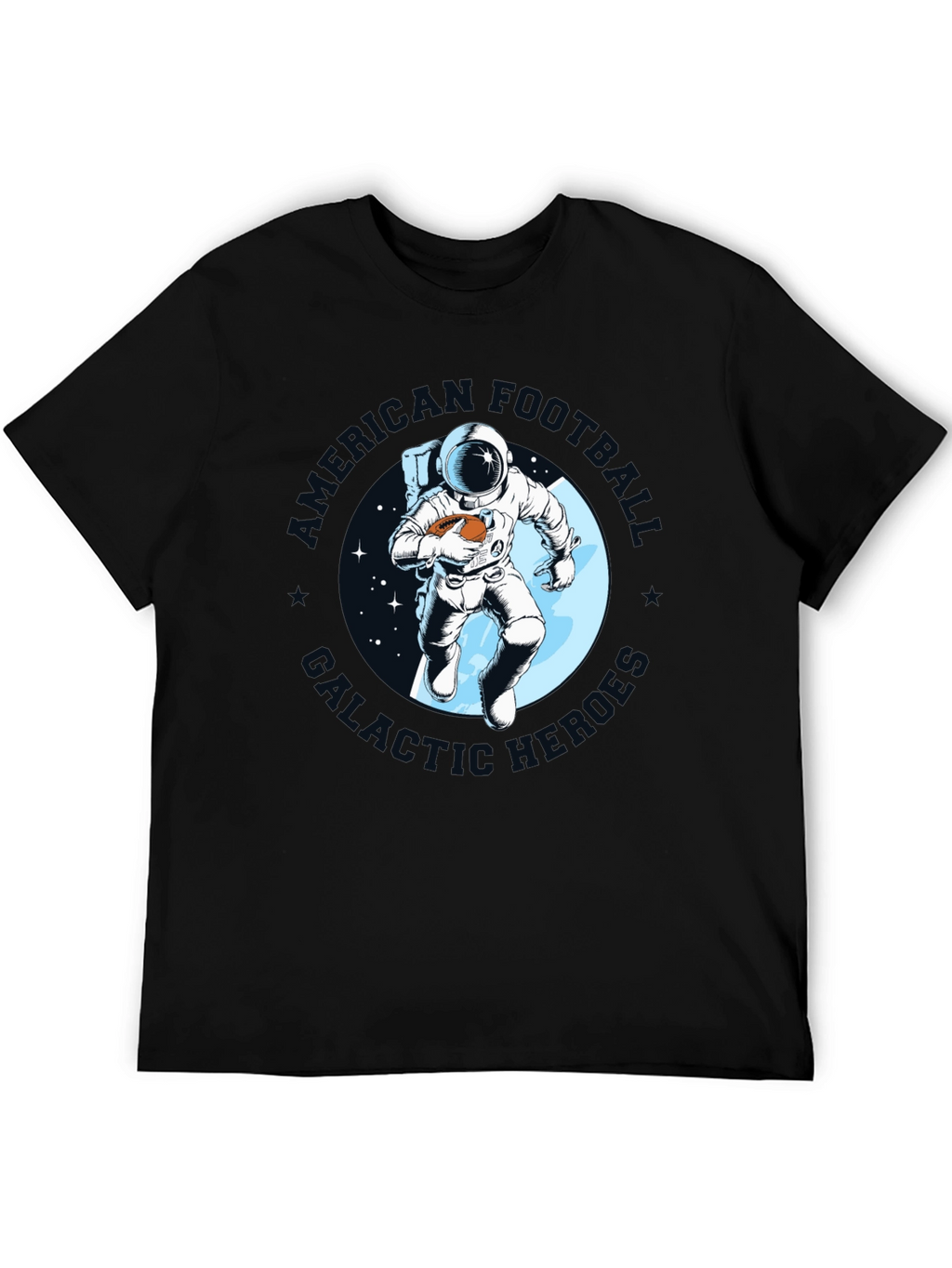 Astronaut Football T-Shirt - Galactic Gridiron