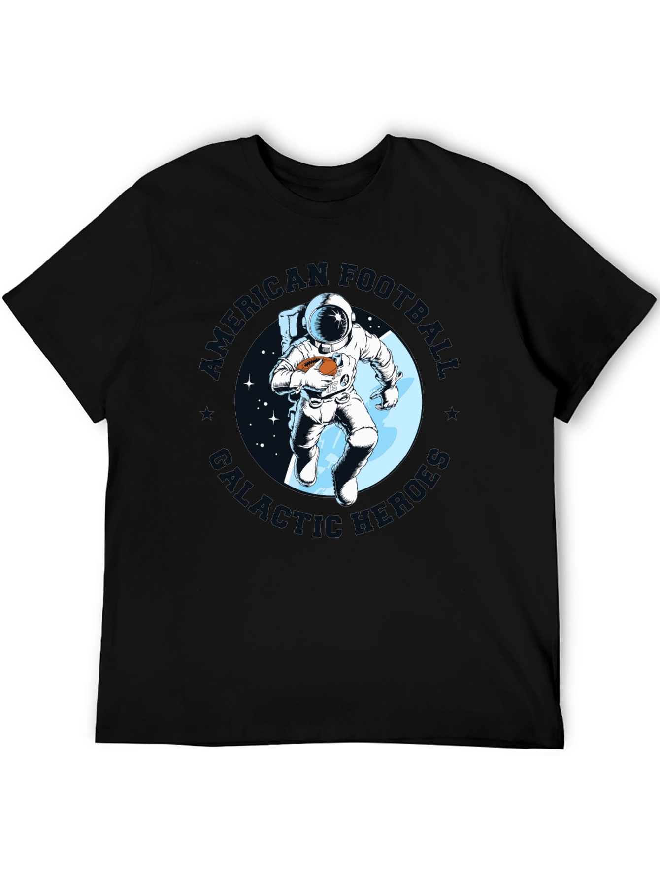 Astronaut Football T-Shirt - Galactic Gridiron