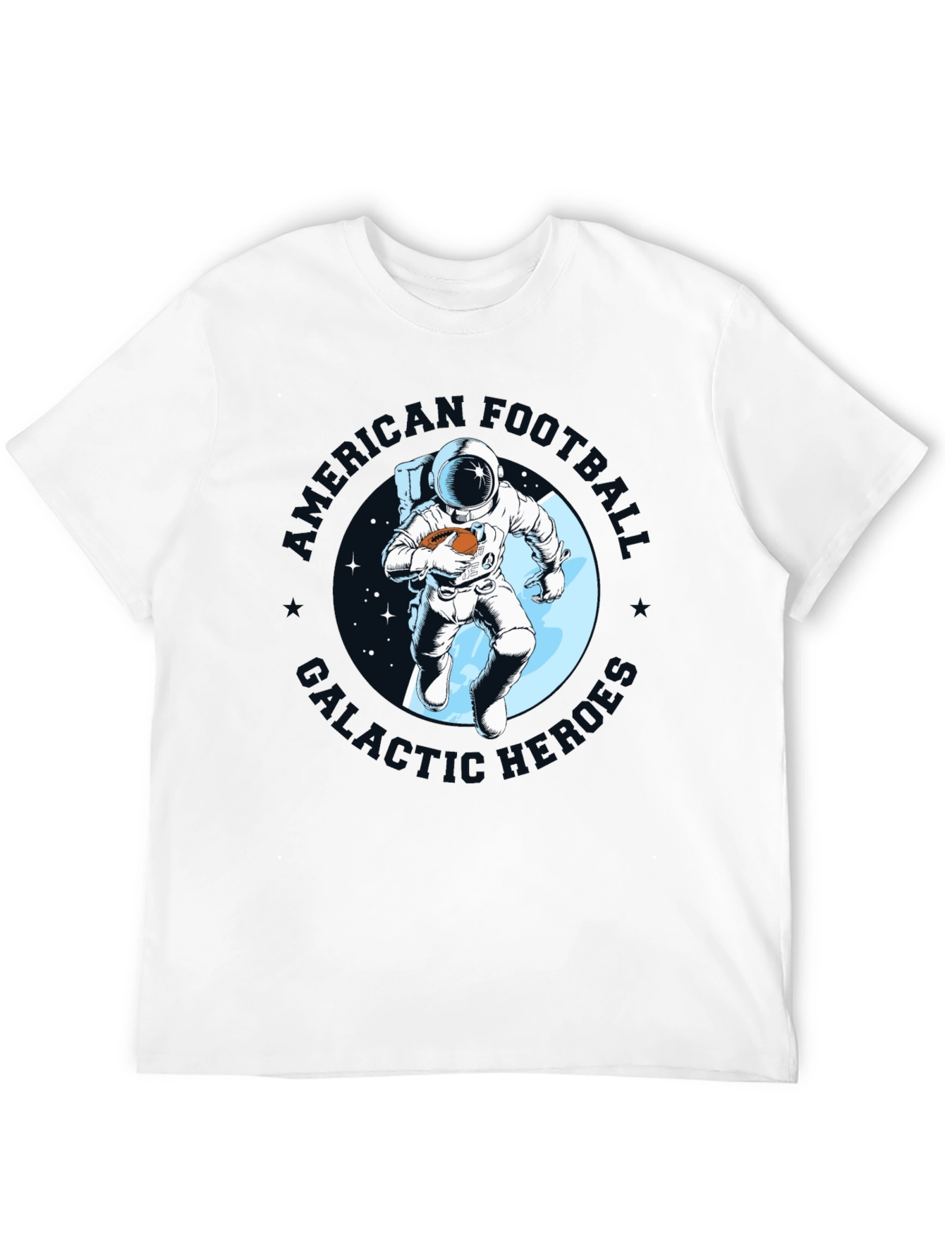 Astronaut Football T-Shirt - Galactic Gridiron