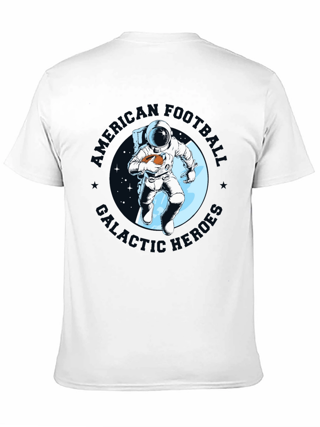 Astronaut Football T-Shirt - Galactic Gridiron