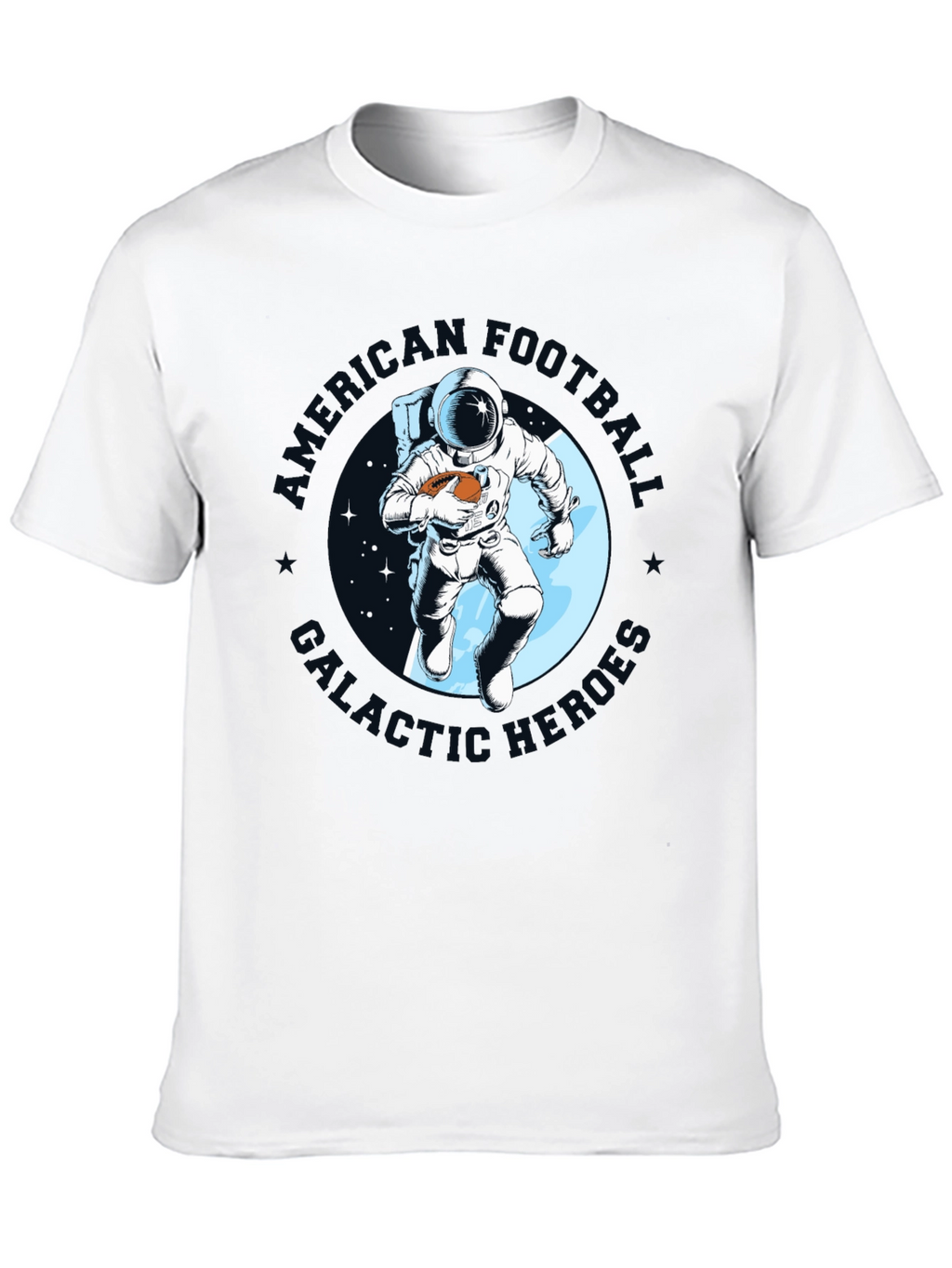 Astronaut Football T-Shirt - Galactic Gridiron