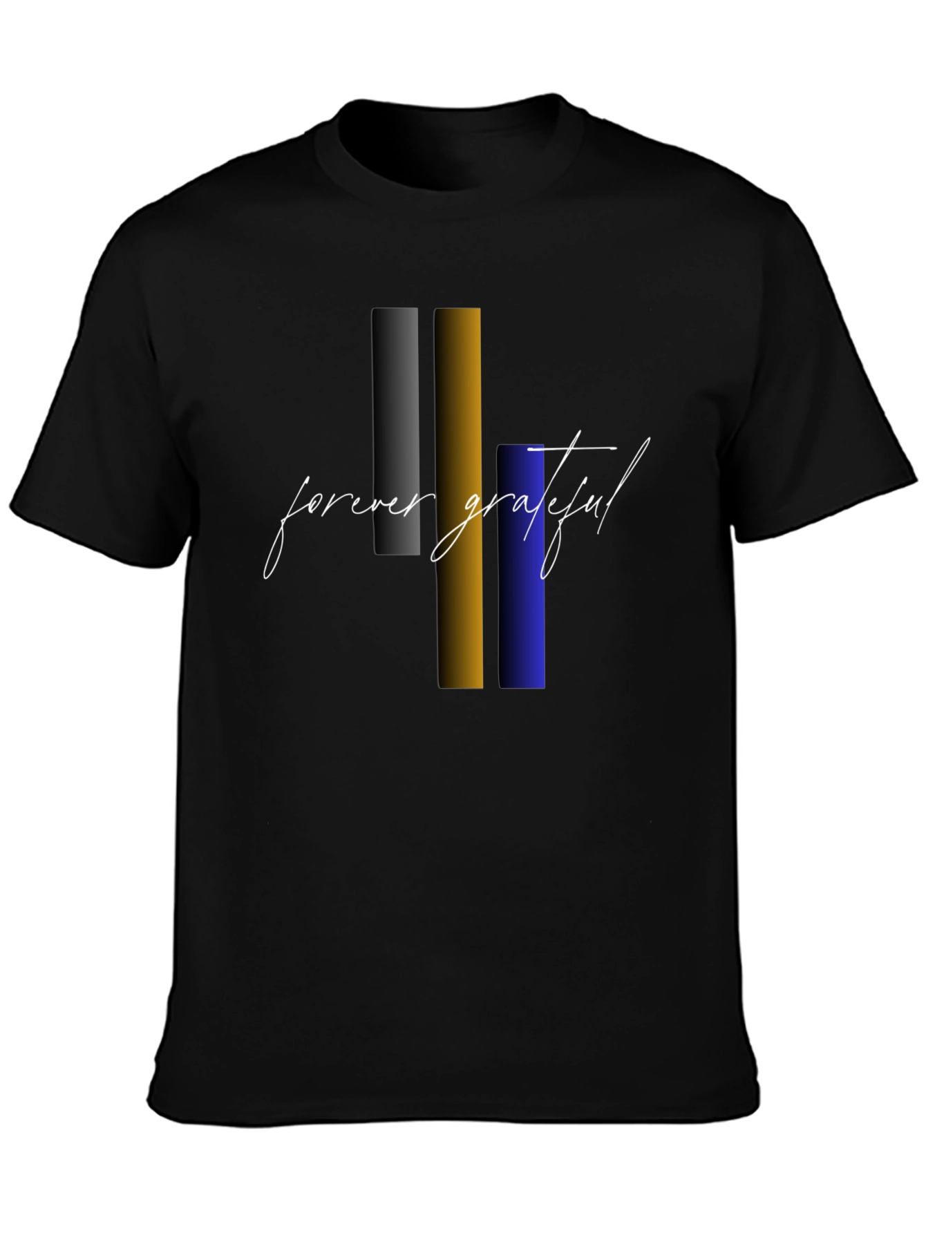 Forever Grateful Graphic Tee - Stylish Black T-Shirt