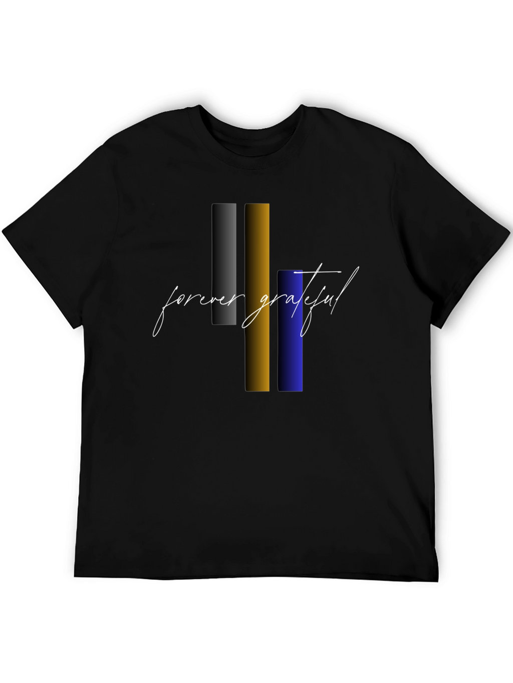 Forever Grateful Graphic Tee - Stylish Black T-Shirt
