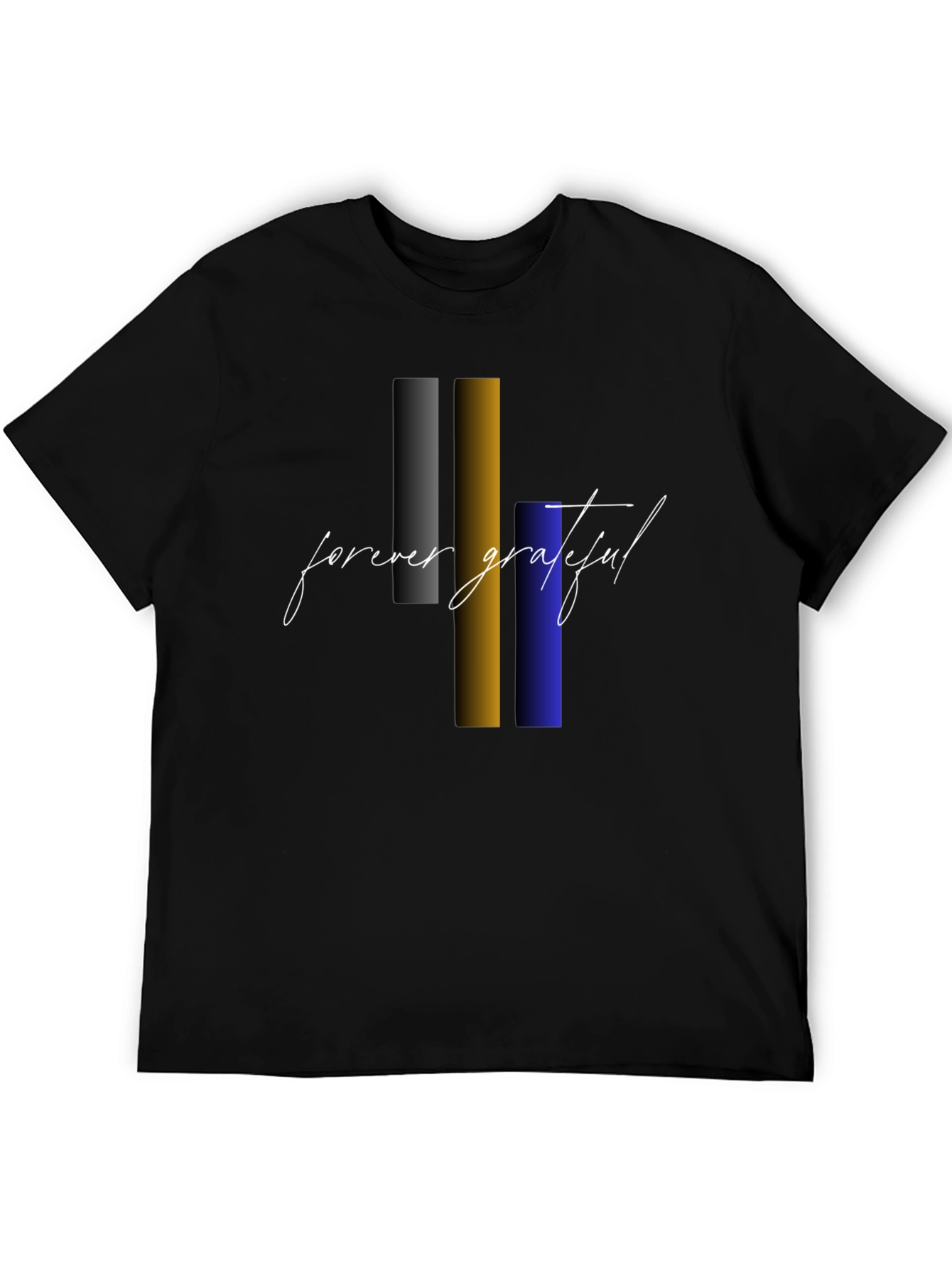 Forever Grateful Graphic Tee - Stylish Black T-Shirt