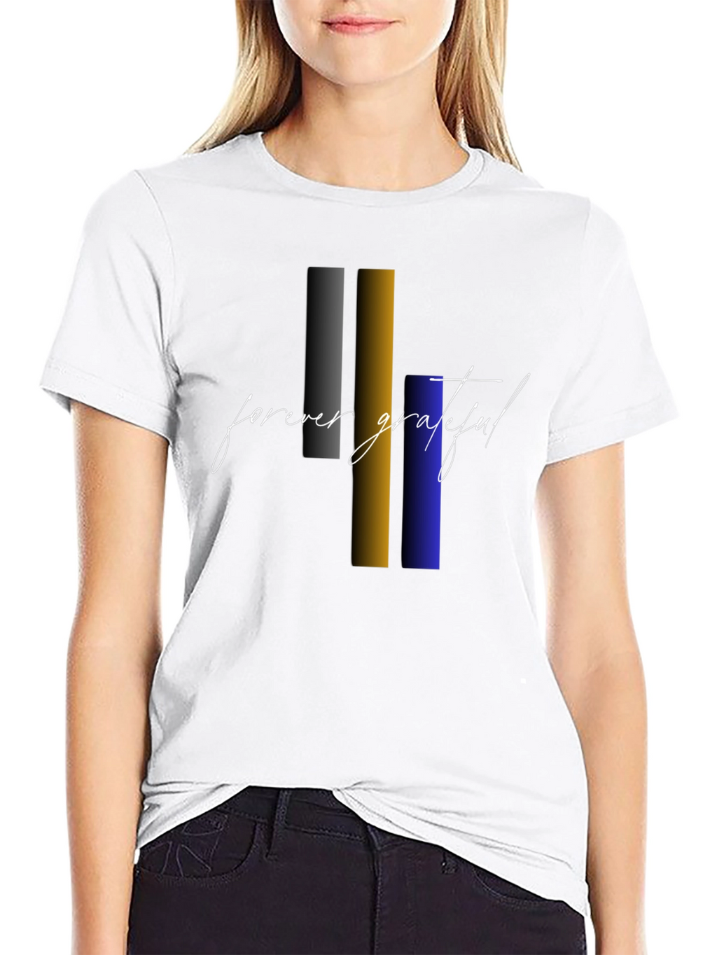 Forever Grateful Graphic Tee - Stylish Black T-Shirt
