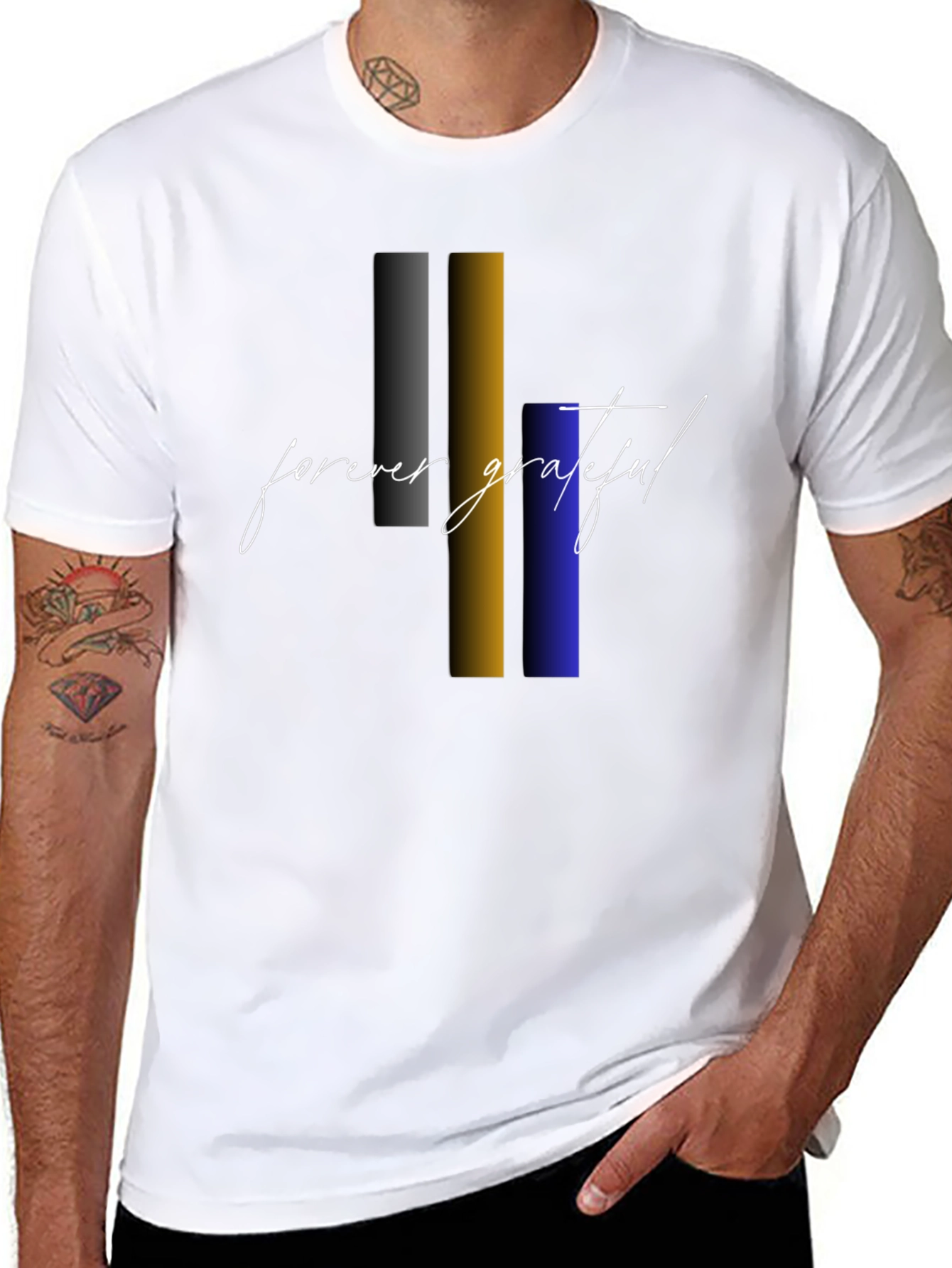 Forever Grateful Graphic Tee - Stylish Black T-Shirt