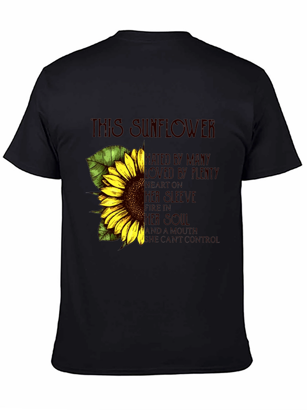 Sunflower Graphic Print Tee - Expressive Style