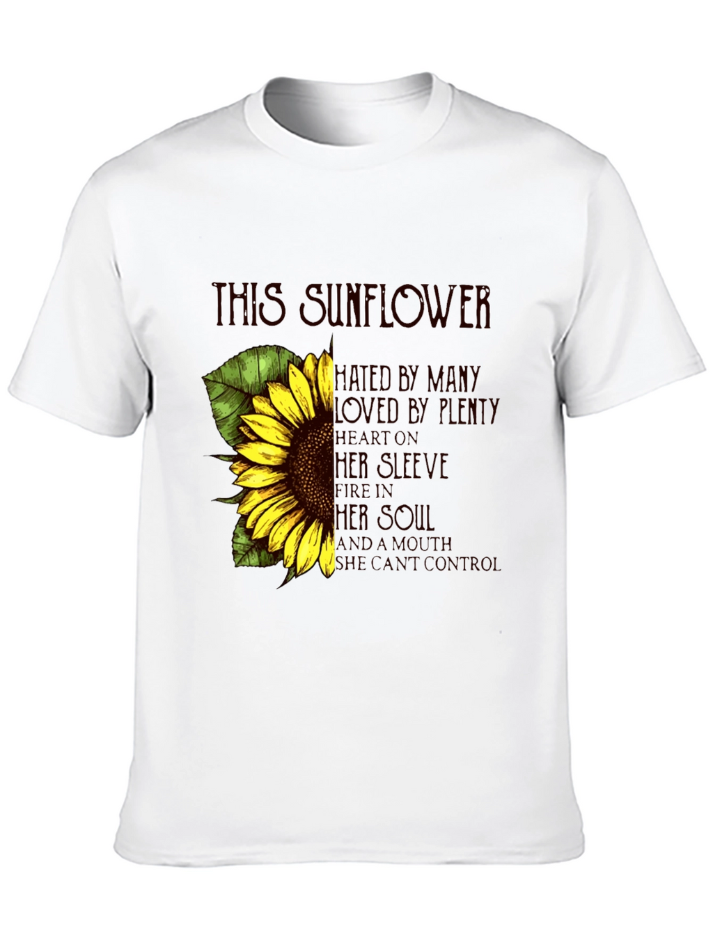 Sunflower Graphic Print Tee - Expressive Style