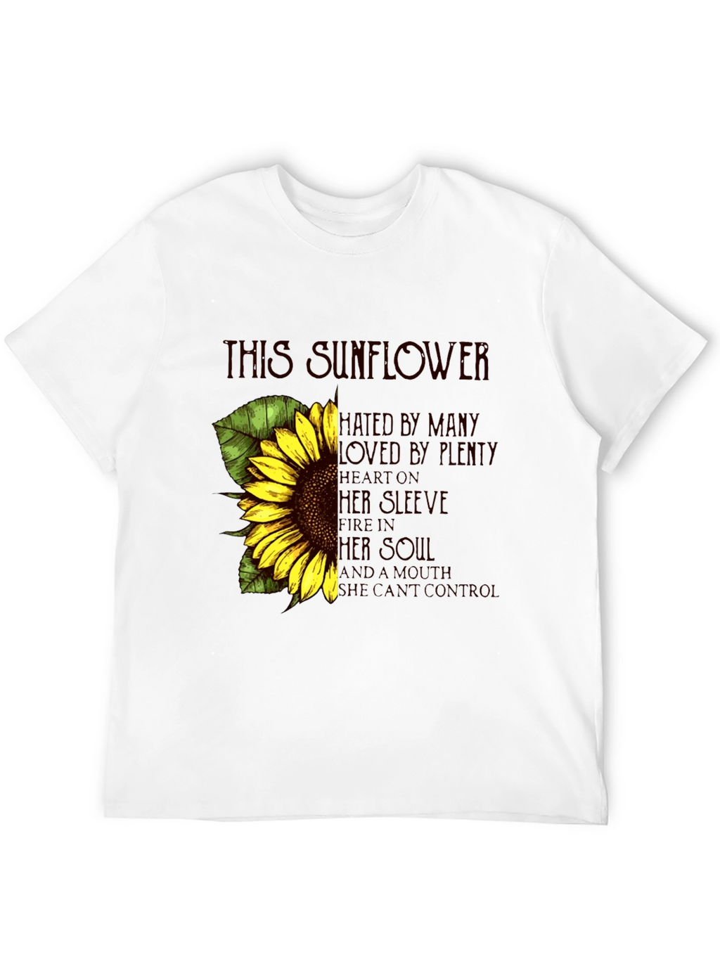 Sunflower Graphic Print Tee - Expressive Style