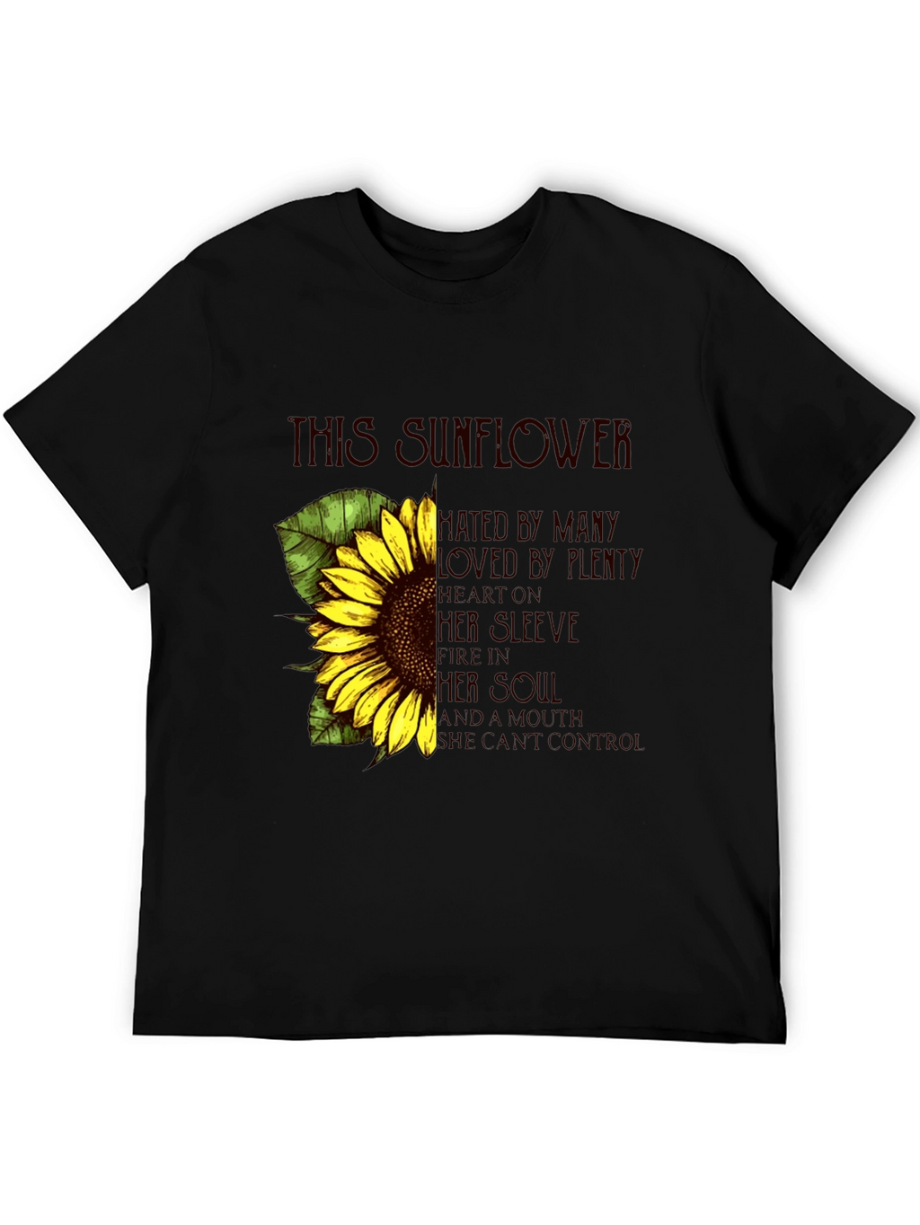 Sunflower Graphic Print Tee - Expressive Style