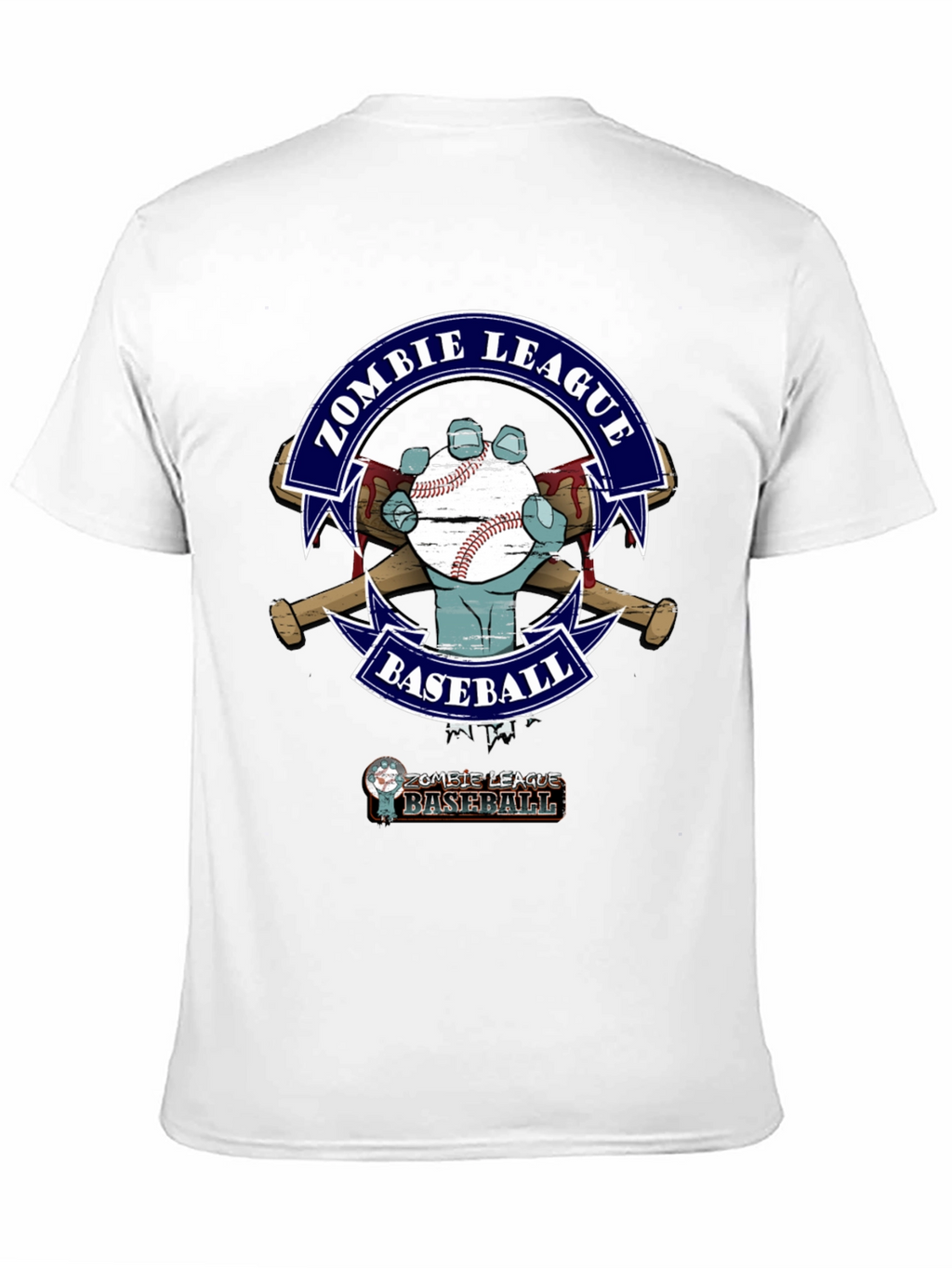 Zombie League Baseball T-Shirt - Unique Design