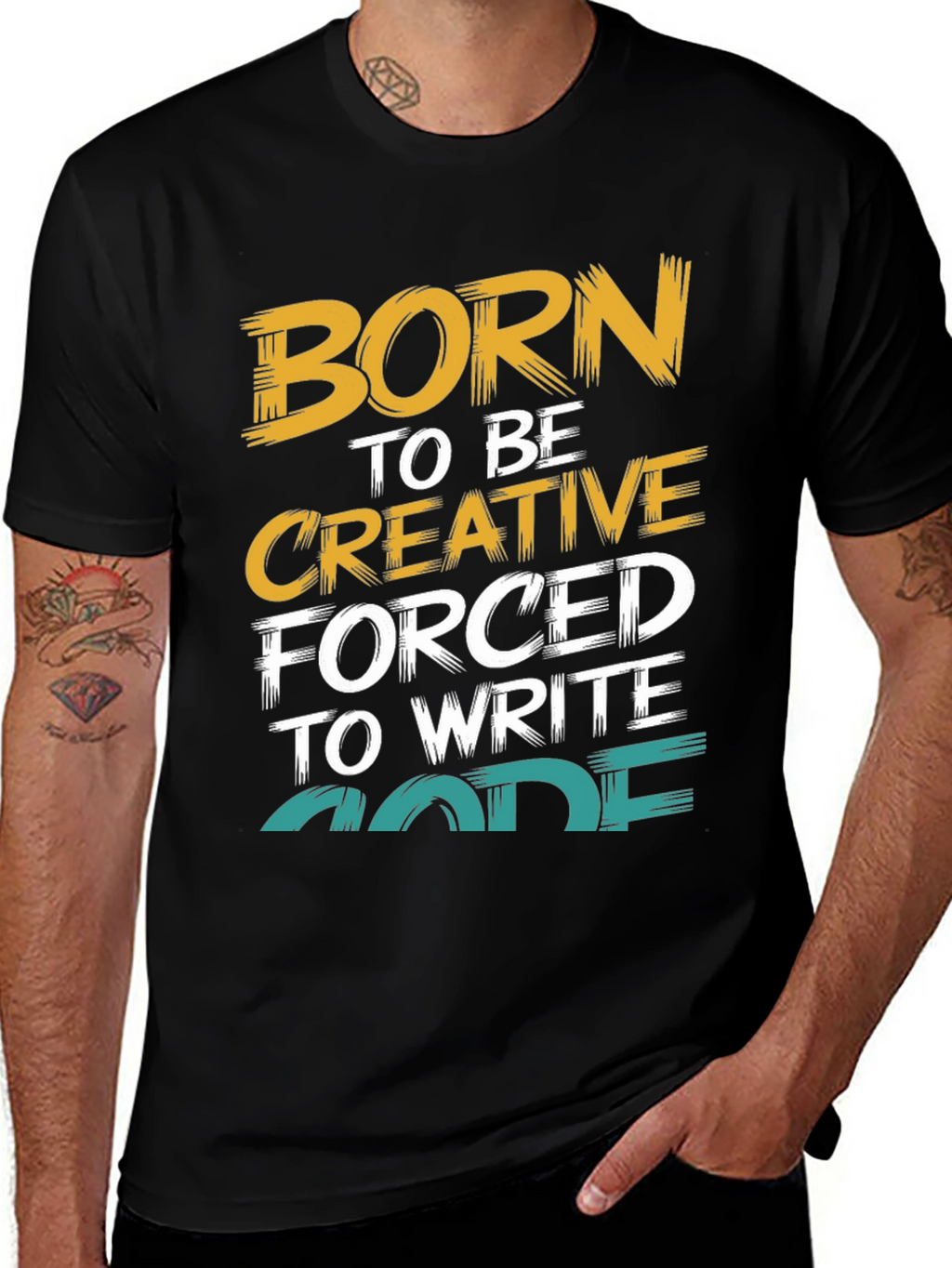 Born to Be Creative Code T-Shirt