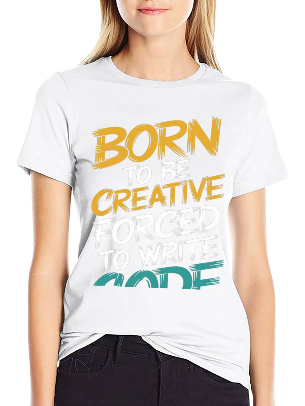 Born to Be Creative Code T-Shirt