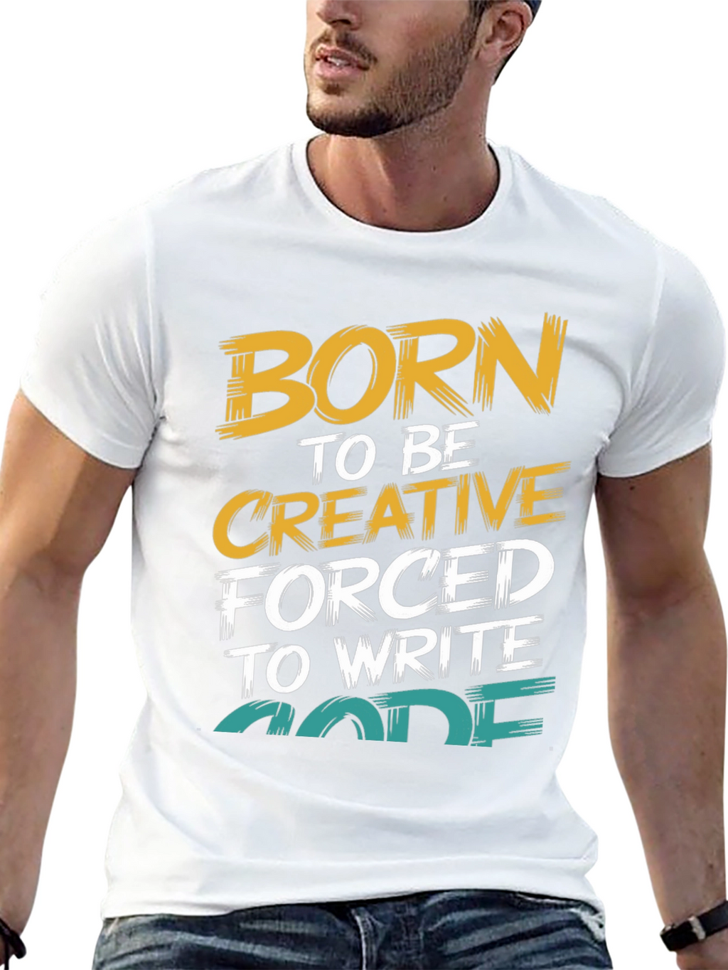 Born to Be Creative Code T-Shirt