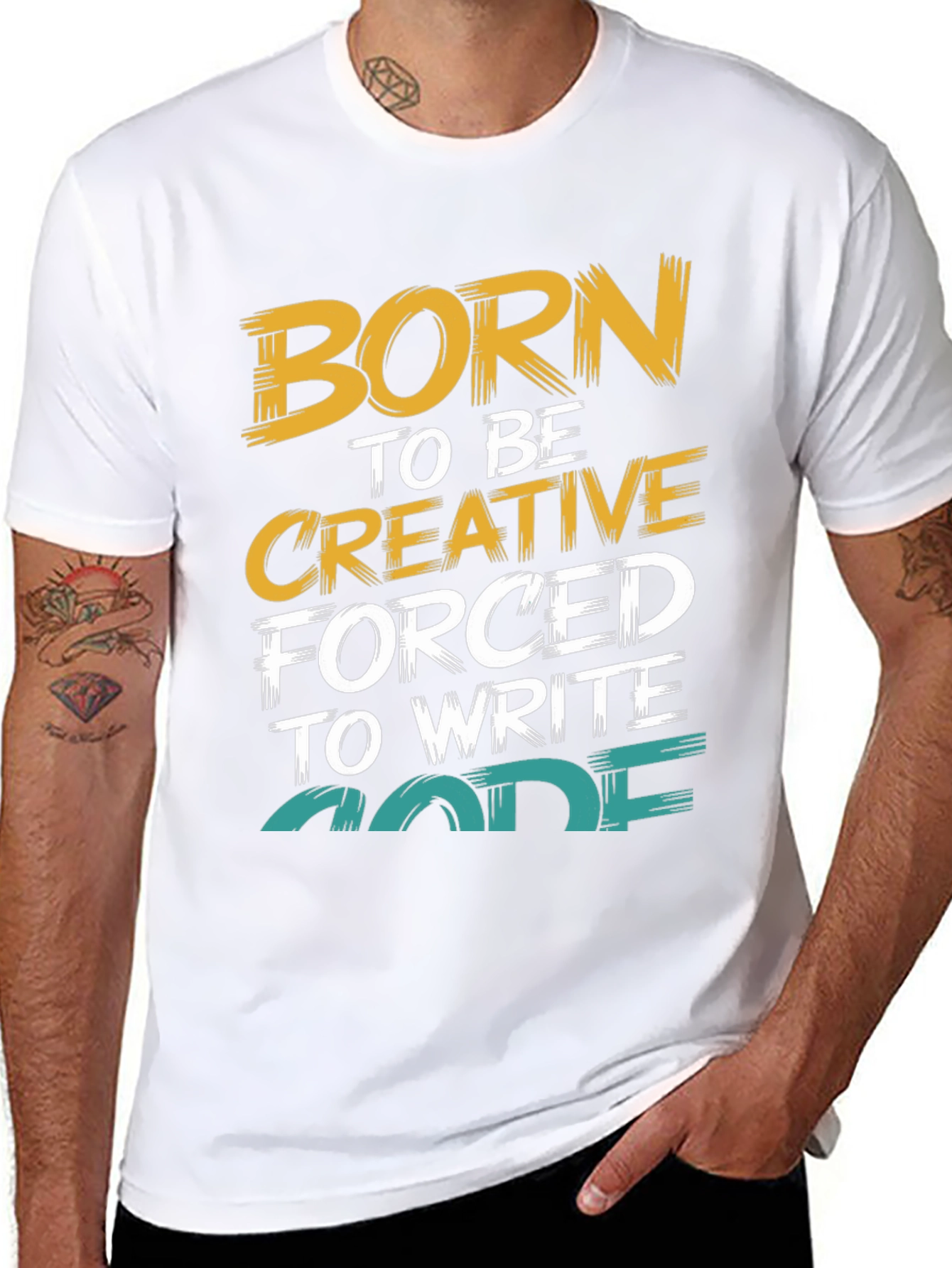 Born to Be Creative Code T-Shirt