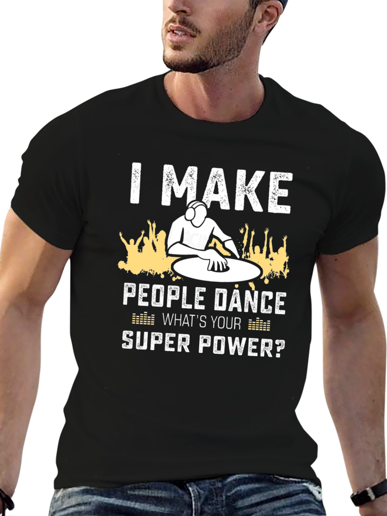 DJ Super Power Graphic T-Shirt