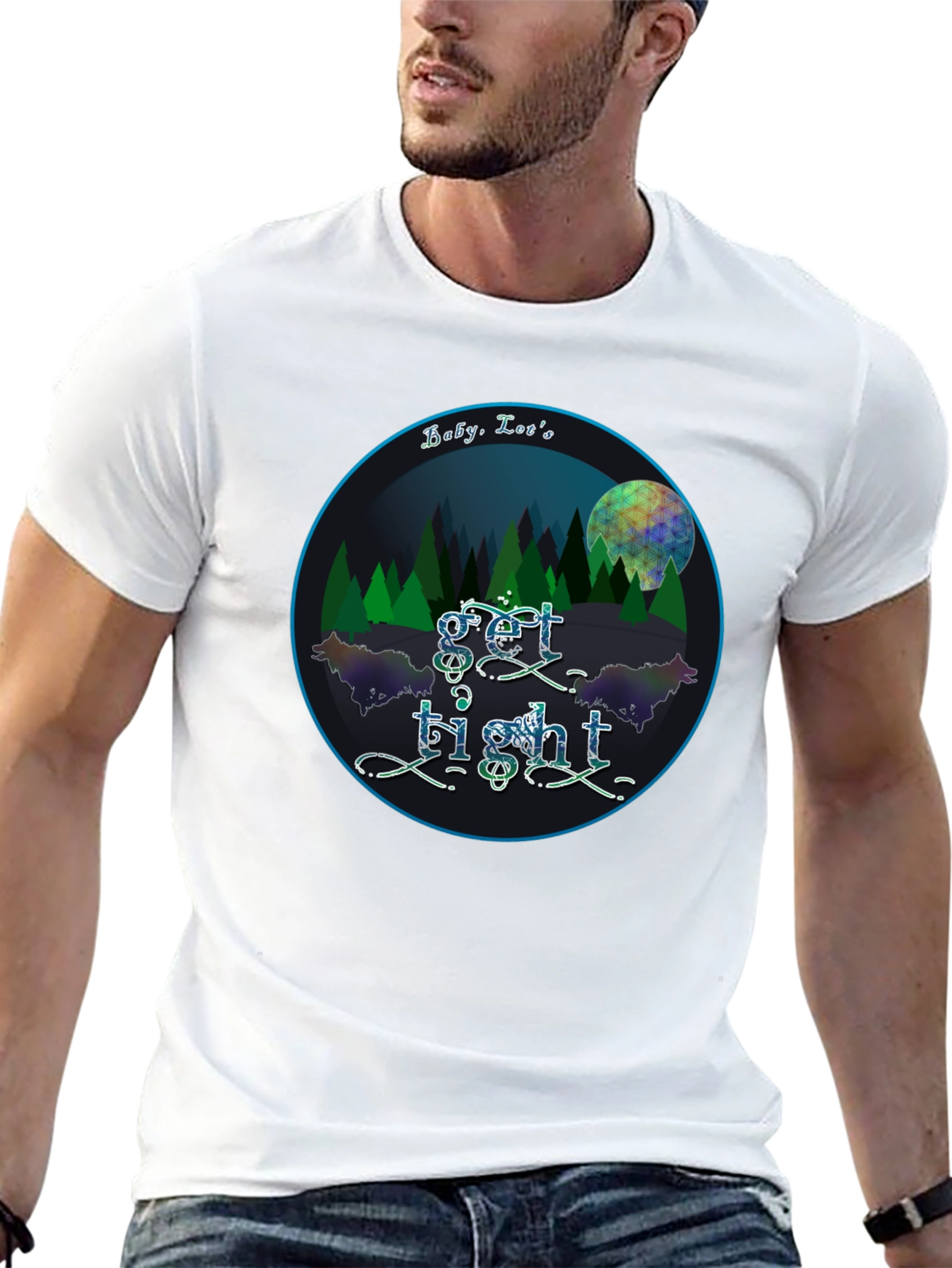 Get Tight Graphic Tee - Unisex Black T-Shirt