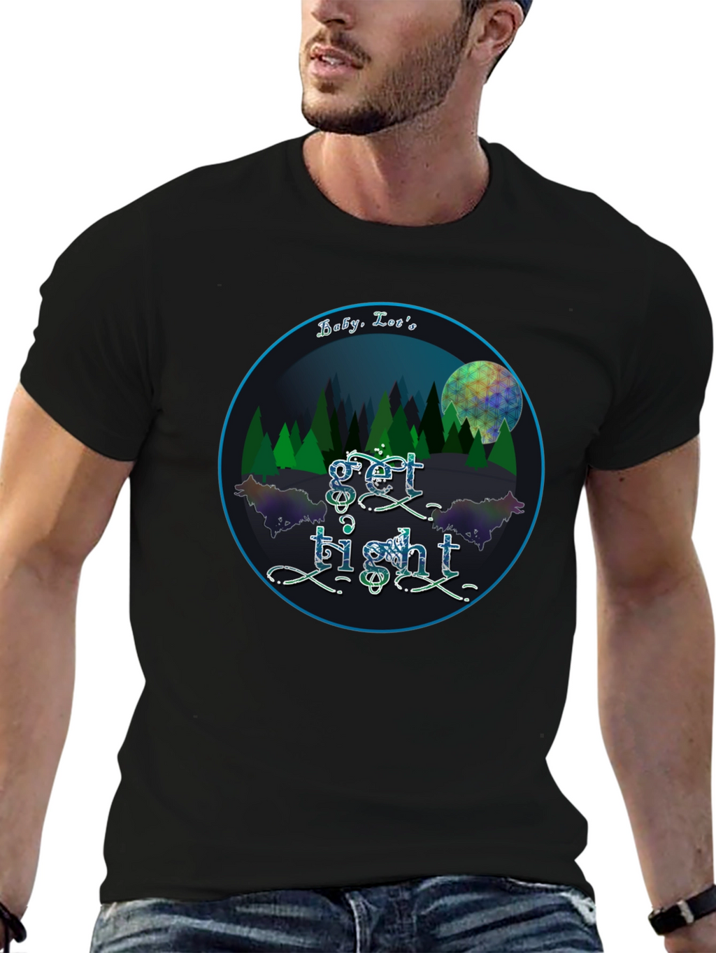 Get Tight Graphic Tee - Unisex Black T-Shirt