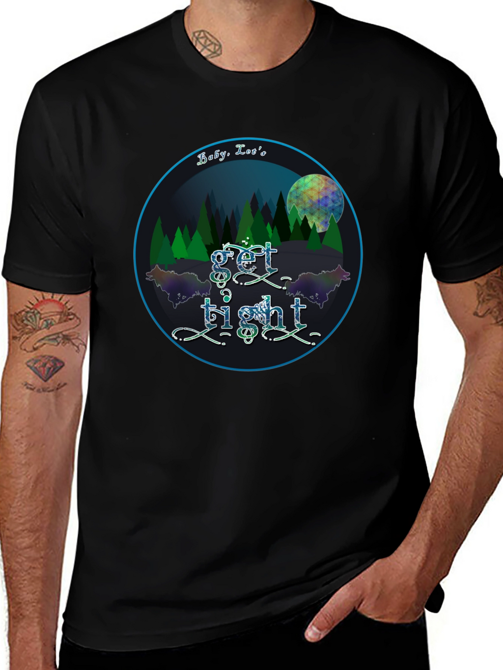 Get Tight Graphic Tee - Unisex Black T-Shirt
