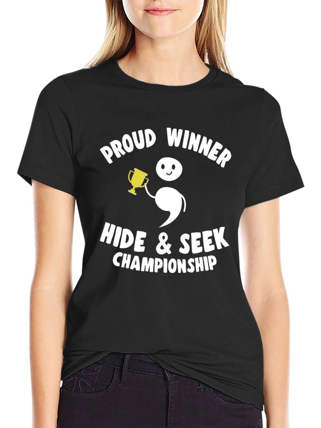 Proud Winner Hide & Seek Champion Graphic T-Shirt