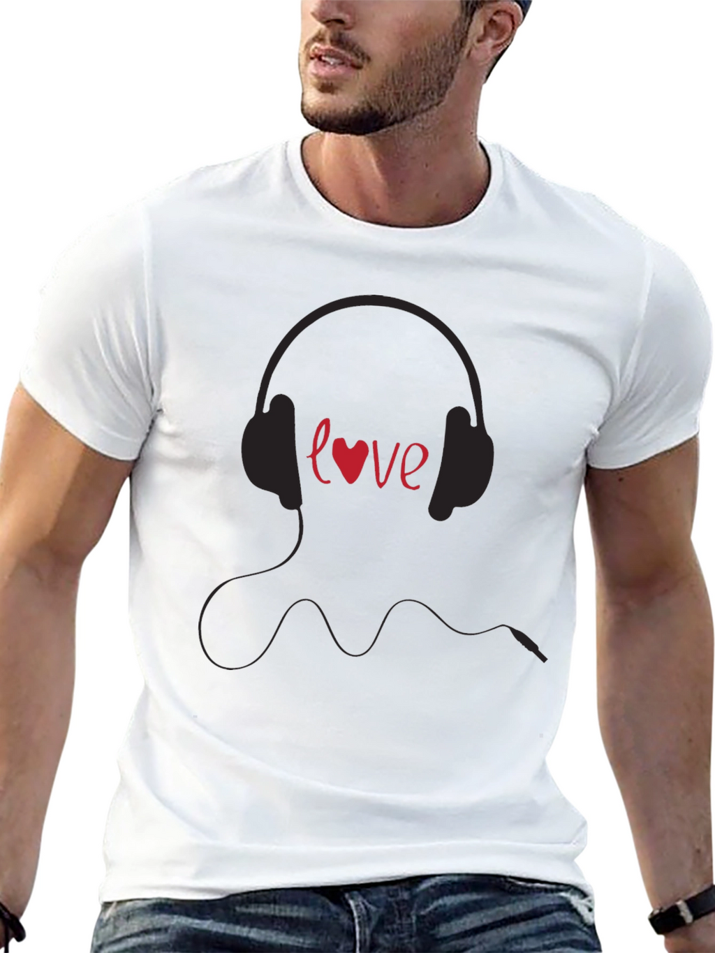 Love Music Black T-Shirt